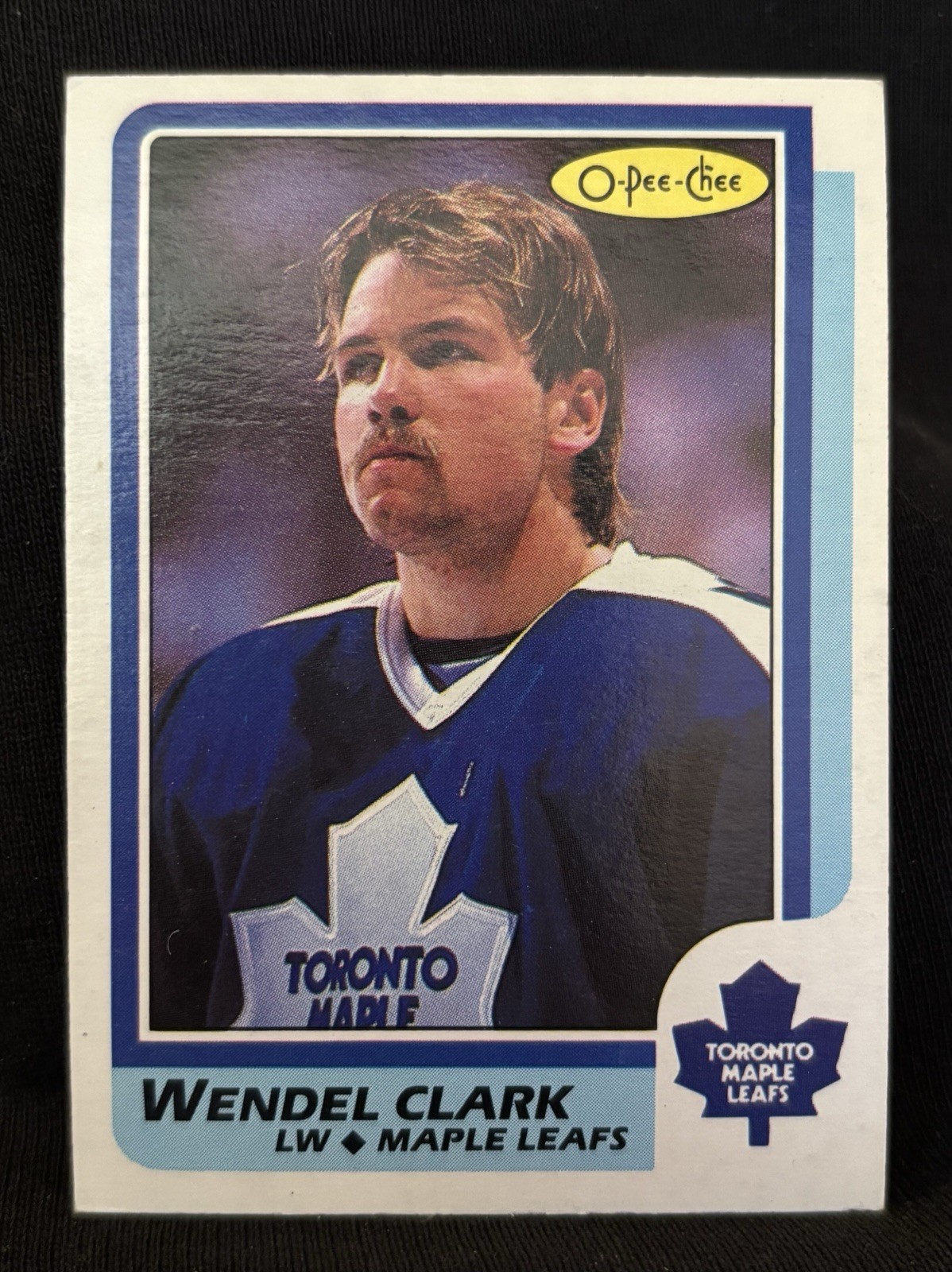 Wendel Clark Rookie Card #149 1986-87 O-Pee-Chee Maple Leafs NM Hall Of Fame