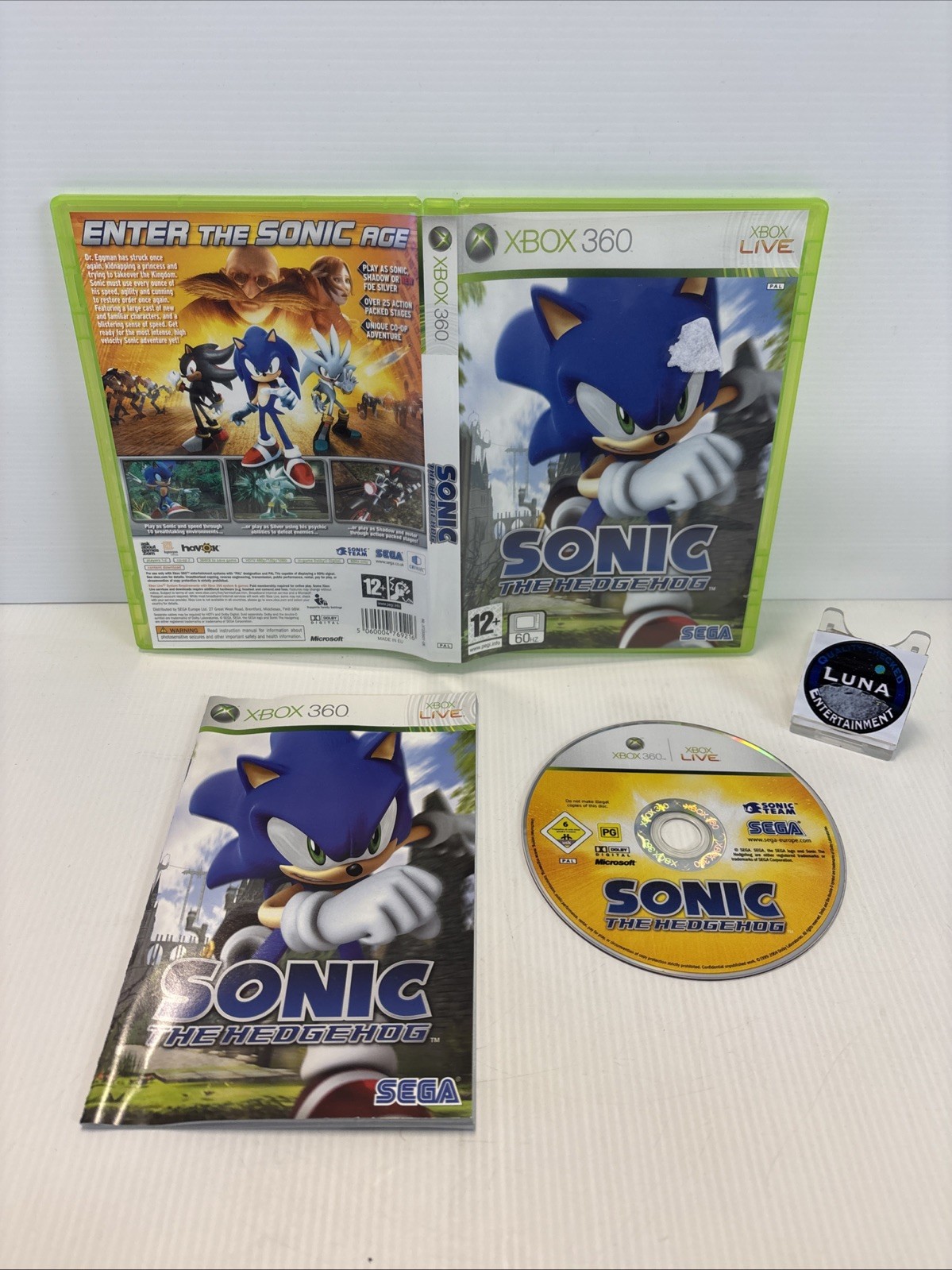 Sonic The Hedgehog (Xbox 360, 2006) Complete