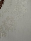 Vintage framed linen cross stitch  "A" monogram silk thread needle point   — photo 6