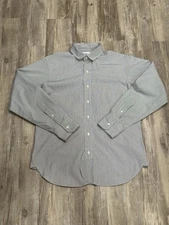 Brooks Brothers Black Fleece Thom Browne Button Down Mens Sz BB3 Black White