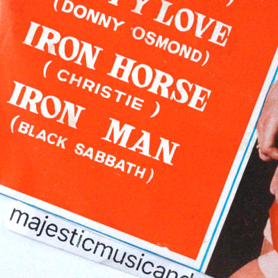 MEGA RARE 1972 ORIGINAL OZZY OSBOURNE BLACK SABBATH IRON MAN 7