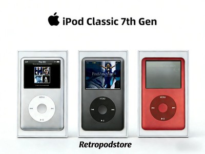 New Sealed iPod Classic 5th 6th 7th 30GB 60GB 80GB 128GB 256GB 512GB 1TB Modded!