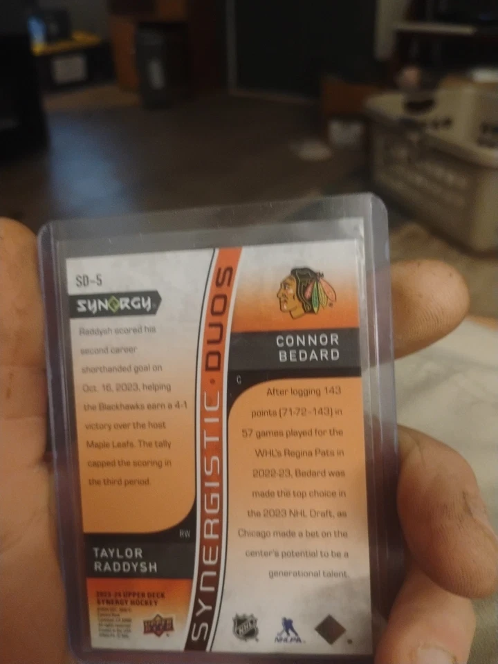 2024 Upper  Deck Synergistic Dous Connor  Bedard Taylor  Raddysh - Image 3 of 3