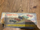 Vintage Dinky Racing Cars Gift Set no 4  ORIGINAL CARS COOPER PLASTIC WHEELS