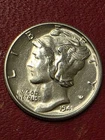 RARE  ! 1941 S Mercury SILVER Dime PROOF-LIKE  STRONG BANDS BLAZING BRITE WHITE