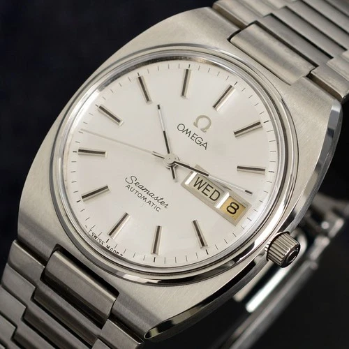 1979's VINTAGE OMEGA SEAMASTER AUTOMATIC SILVER DIAL DAY DATE DRESS MEN'S WATCH