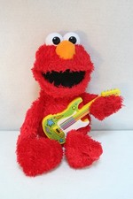 Sesame Street Rock and Rhyme Elmo Red Plush Stuffed Toy Singing Talking WORKS