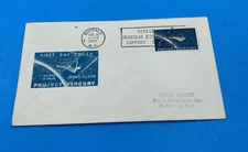 1962 Project Mercury 4¢ FDC Buffalo UO John Glenn Blue Cachet, MDA Slogan Cancel