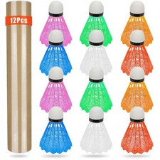 Badminton Shuttlecocks 12 Pcs Nylon Durable Indoor Outdoor Training Equipment