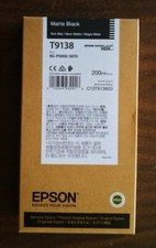 08/2021 New Genuine Epson T9138 Matte Black T913800 HDX Ink 200ml SC-P5000/5070