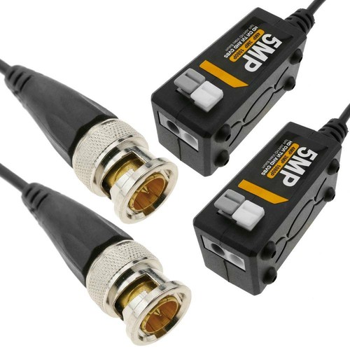 COPPIA VIDEO BALUN TELECAMERE VIDEOSORVEGLIANZA 5MP 4MP 3MP HD 1080P AHD CVI TVI - Foto 2 di 2