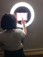 iPad Photo Booth With Ring Light. W/ STAND AND BAG!!!!!