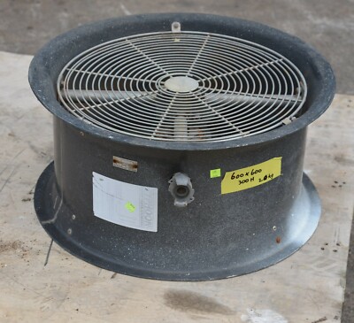 Typhoon 600mm axial duct FAN pneumatically air powered tip reaction turbine HVAC