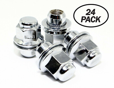 #ad 24 12x1.25 Veritek Lug Nuts Chrome Mag Washer 1.47quot; For Factory OEM Wheels $32.99