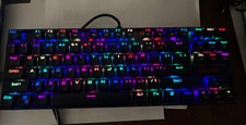 Red Dragon Kumara K552 Gaming Keyboard Mechanical w/ RGB Backlight - NR MINT -