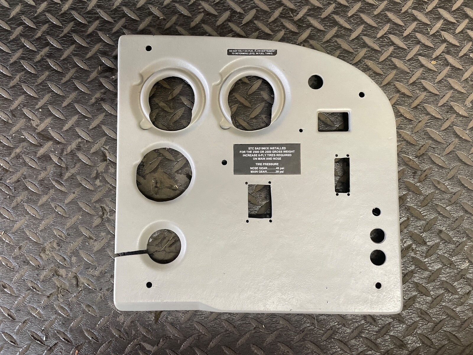 Cessna Instrument Panel Overlay RIGHT P/N 051309318A59 Cover