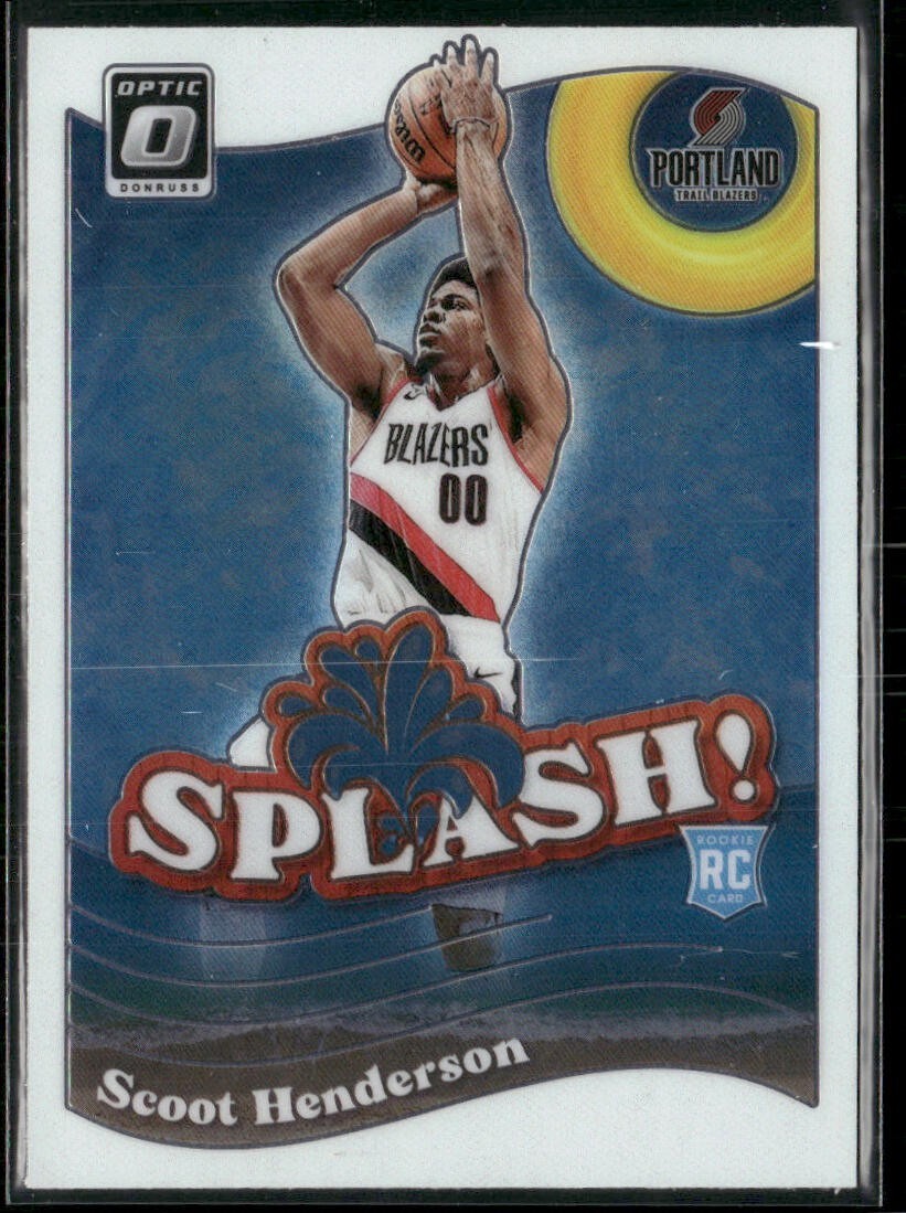 2023-24 Donruss Optic Splash Rookie #15 - Scoot Henderson - Blazers RC!
