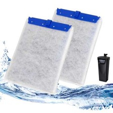Activated Carbon Aquarium Filter Media Pad w/ Sponge Foam for Fish Tank Canister