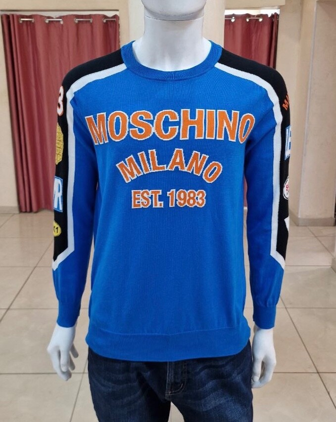 【送料&関税込】Moschino Couture Cotton Logo Sweatshirt Moschino Couture Black Cotton Logo Printed Sweatshirt S | eBay