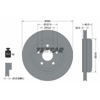 Textar 2X Bremsscheibe Hinten Ø330 Mm AußEnbelüFtet FüR Jeep Grand Cherokee IV