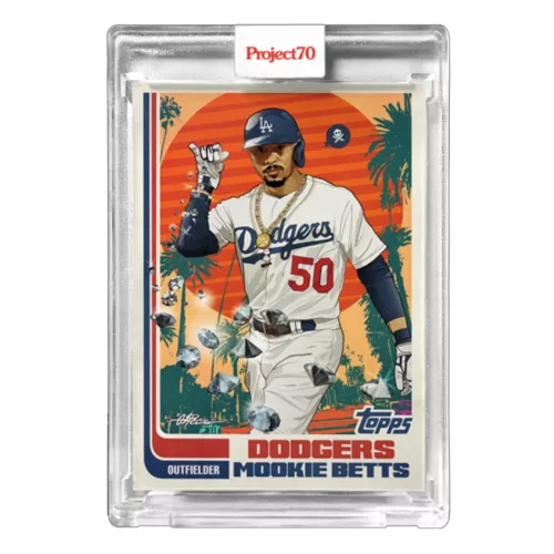2021 Topps: Project 70 Card #438 - Mookie Betts 1982 by Quiccs - Brand New