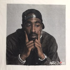 Tupac Shakur Poetic Justice 2 Pac Movie Graphic T Shirt Adult Size Large White