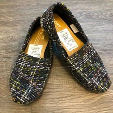 Toms Classic Alpargata Flats Loafers Slip On Shoes Sneakers Textured Knit: 6