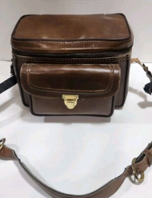 Vintage E.J. 6 Hand waxed top grain cowhide camera bag