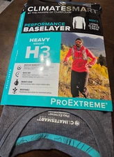 Men's ClimateSmart Thermal Long Johns Base Layer Crew Shirt- Size Small - NWT!