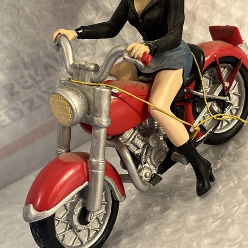 VTG Betty Boop Easy Rider Red Harley Motorcycle Biker Bobblehead Figurine NWT - Picture 4 of 10