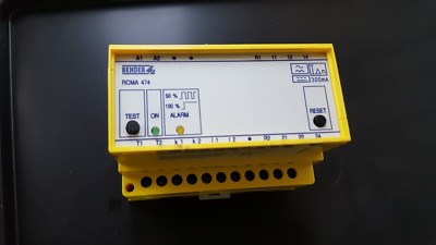 BENDER RCMA474 B94042082 D209 V1.2 CURRENT MONITOR RELAY  (IN7S1B2)