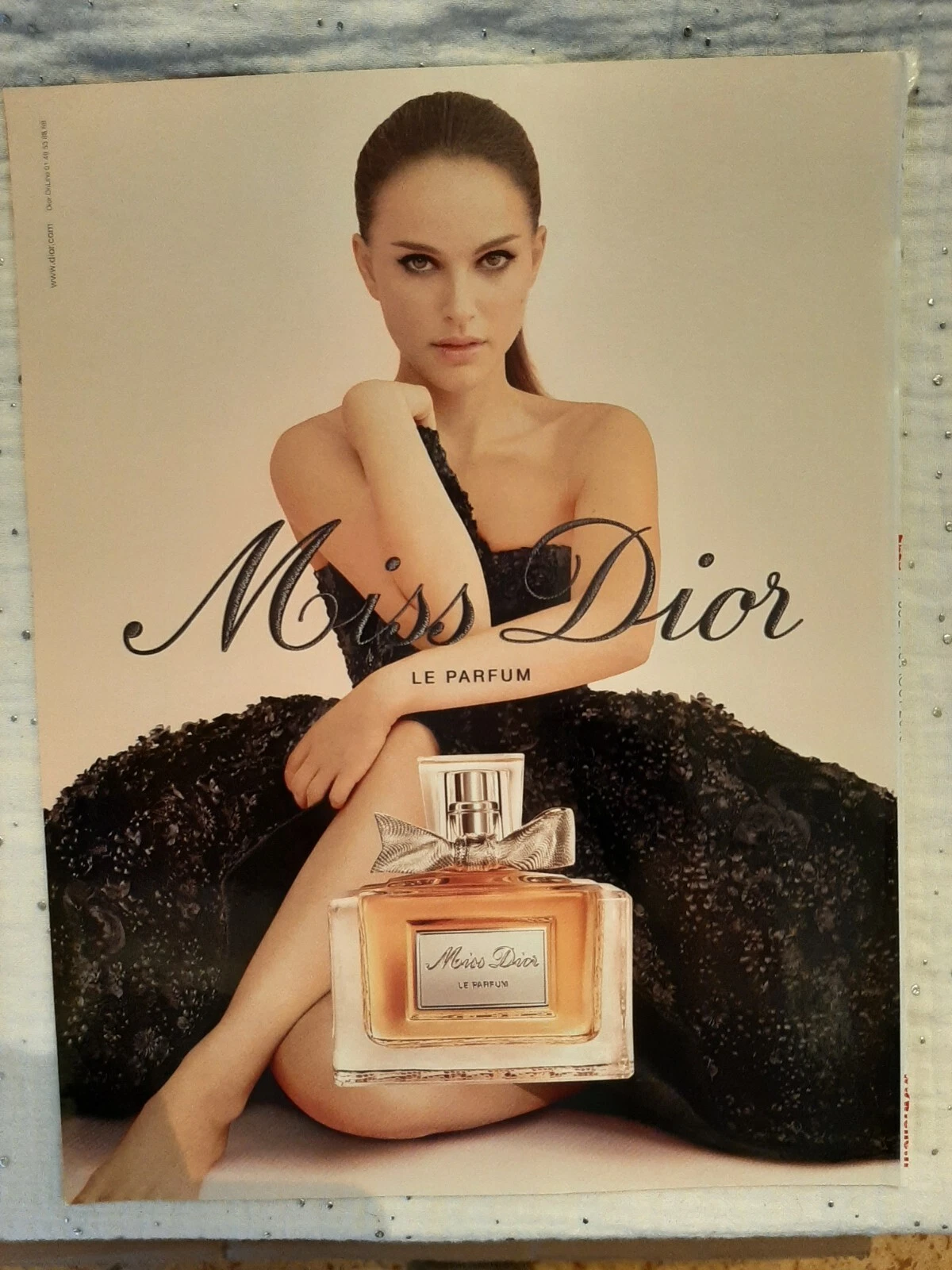 Publicité papier Parfum. Perfume Ad C. Dior Miss Dior de 2013