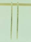 5.50 ct 14k Yellow Gold Natural Diamond Hoop Earring inside outside snap closure — photo 5