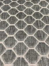 GP & J Baker Geometric Cut Velvet Fabric- Swanbourne Woodsmoke 2.5yd BF10879-935