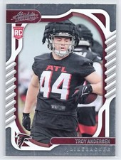 Troy Andersen - 2022 Panini Absolute - Retail #196 - Rookie - Atlanta Falcons