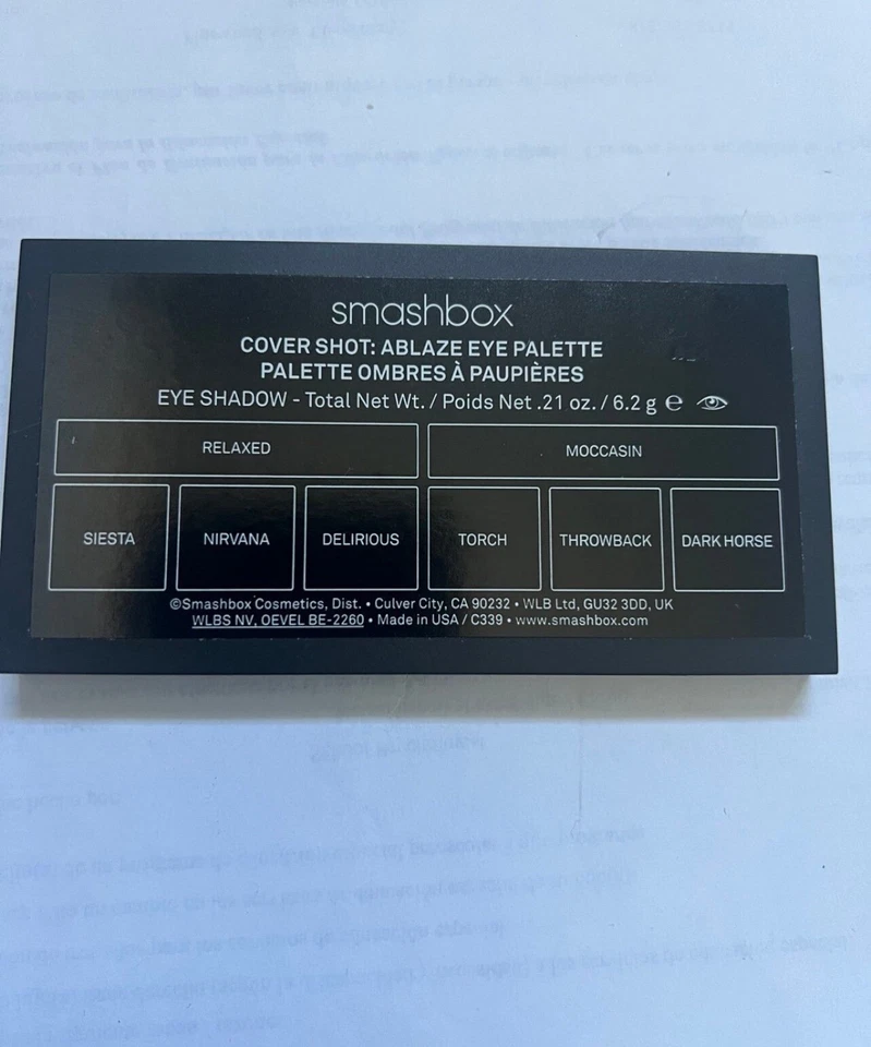 Smashbox Cover Shot Eye Shadow Palette Ablaze New Authentic - Image 3 of 3