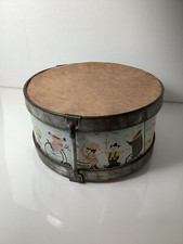 Antique Circus Litho Metal Toy Drum By Chein