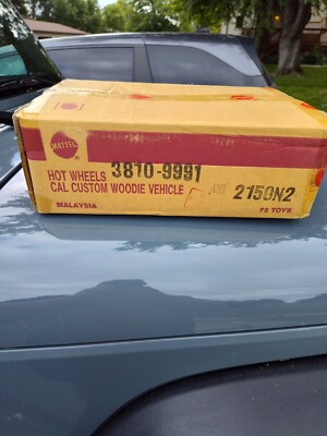 Hot Wheels Cal Custom Woodie Vehicle Sealed Box!! 72 Cars!! Factory Tape! 