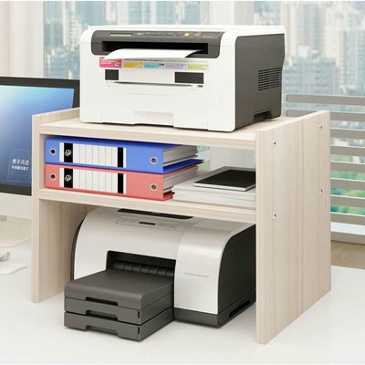printer shelf corner desktop stand storage office bookcase organiser unit display cabinet double rack stationery file