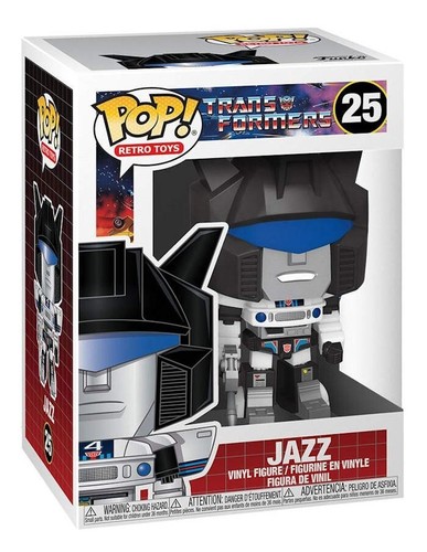 FUNKO POP RETRO TOYS TRANSFORMERS JAZZ 25 VINYL FIGURE NEW! - Imagen 2 de 2