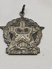 STERLING SILVER TENNIS CHARM TENNIS STATE MEET 9.78 g 1 x 1.25" in. (OK)