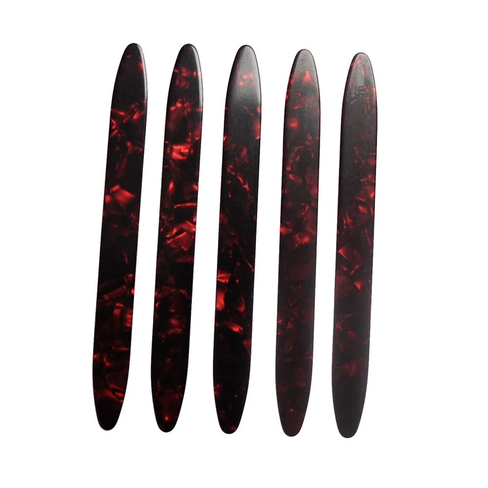 10Pcs Gauge 0.71mm Celluloid Strips Oud Pick Reeshe for Oud Ud Qadim Pearl Red - Image 2 of 3