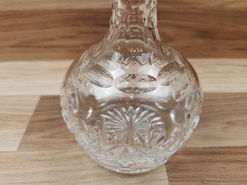 Vintage schwerer bleikristallgeschnittener Glaswhisky/Spirituosendekanter - Bild 7 von 10