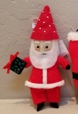 NWT Target Wondershop Fabric Santa Claus Christmas Tree Ornament 2023 Present