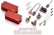 EMG P6 RED 6 STRING ACTIVE P BASS PRECISION REPLACEMENT PICKUP POTS & WIRING