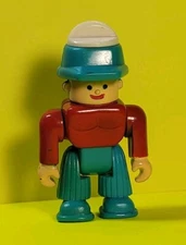 Vintage Toolhead 3" Action Figure By Soma Man Red Hat 1997 Toy Straight Head