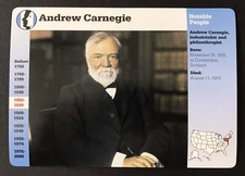 Andrew Carnegie  U.S. Steel  Grolier  Collector Card