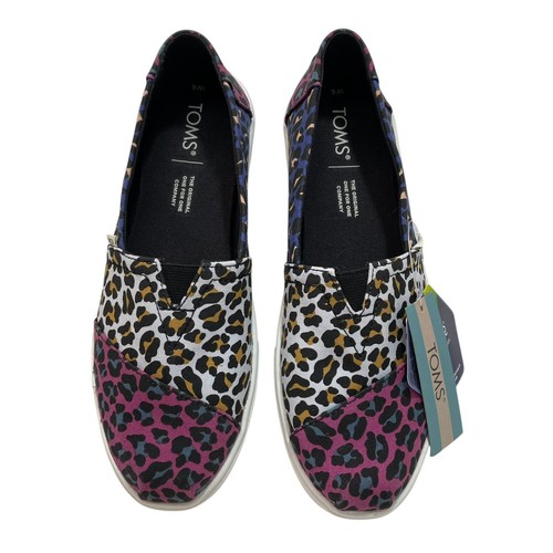 Toms Damengröße 6 Alpargata Cupsohle bunt Leopard Farbblock neu mit Etikett