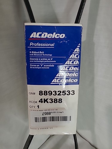 AC DELCO 4K388 Replacement Belt - Picture 2 of 3