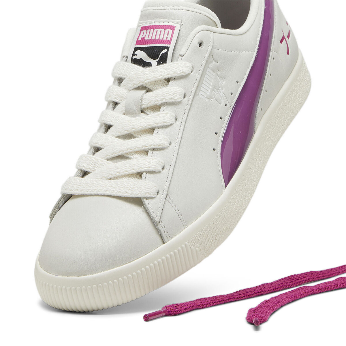 Puma Clyde Tokyo 39307801 Mens Gray Leather Lifestyle